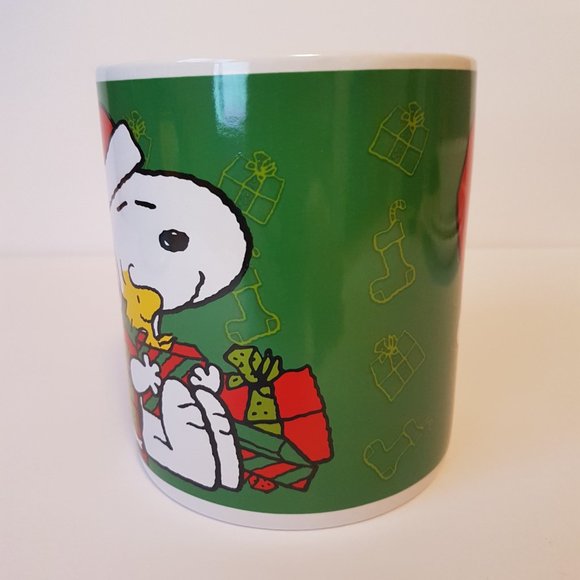 Oversize Peanuts Christmas Mug Snoopy Woodstock Jumbo Size 24 oz Mug Teacup - Picture 10 of 15